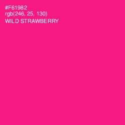 #F61982 - Wild Strawberry Color Image